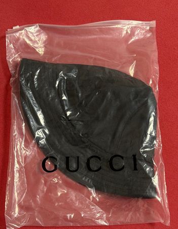 Gucci Bucket Hat Schwarz, neu mit Etikett, Grösse Onesize