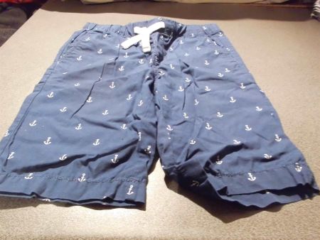 Shorts Grösse 128, H&M, dunkelblau/weiss