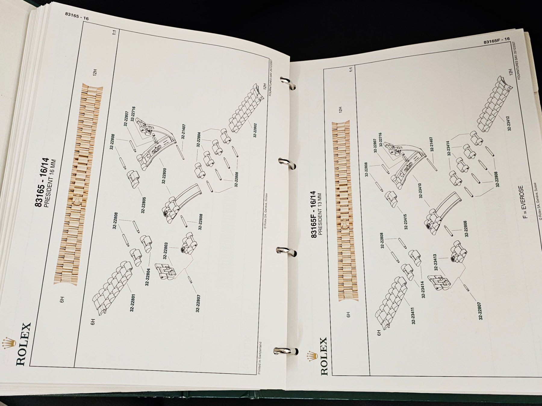 Libri: Rolex Ersatzteilkatalog R8 Bänder Bracelets – Usato da Bassersdorf venduto da AnkerWatch 3