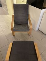 Sessel mit Hocker Poäng