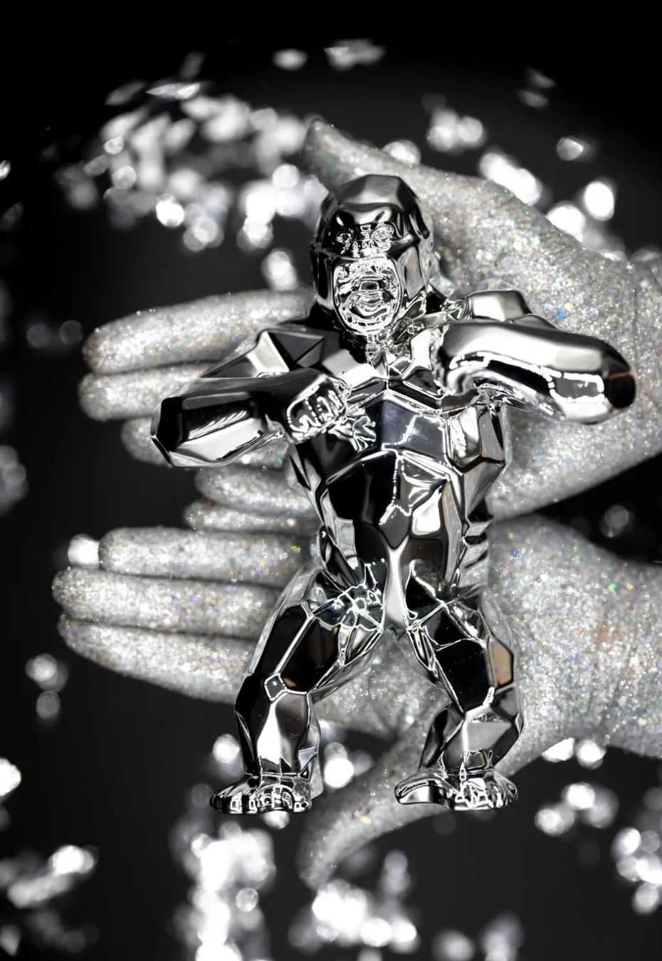 Statuette: ORLINSKI - SILVER KONG Christmas Edition Limitée – Nuovo e nell'imballaggio originale da Confignon venduto da Mafior1977 2