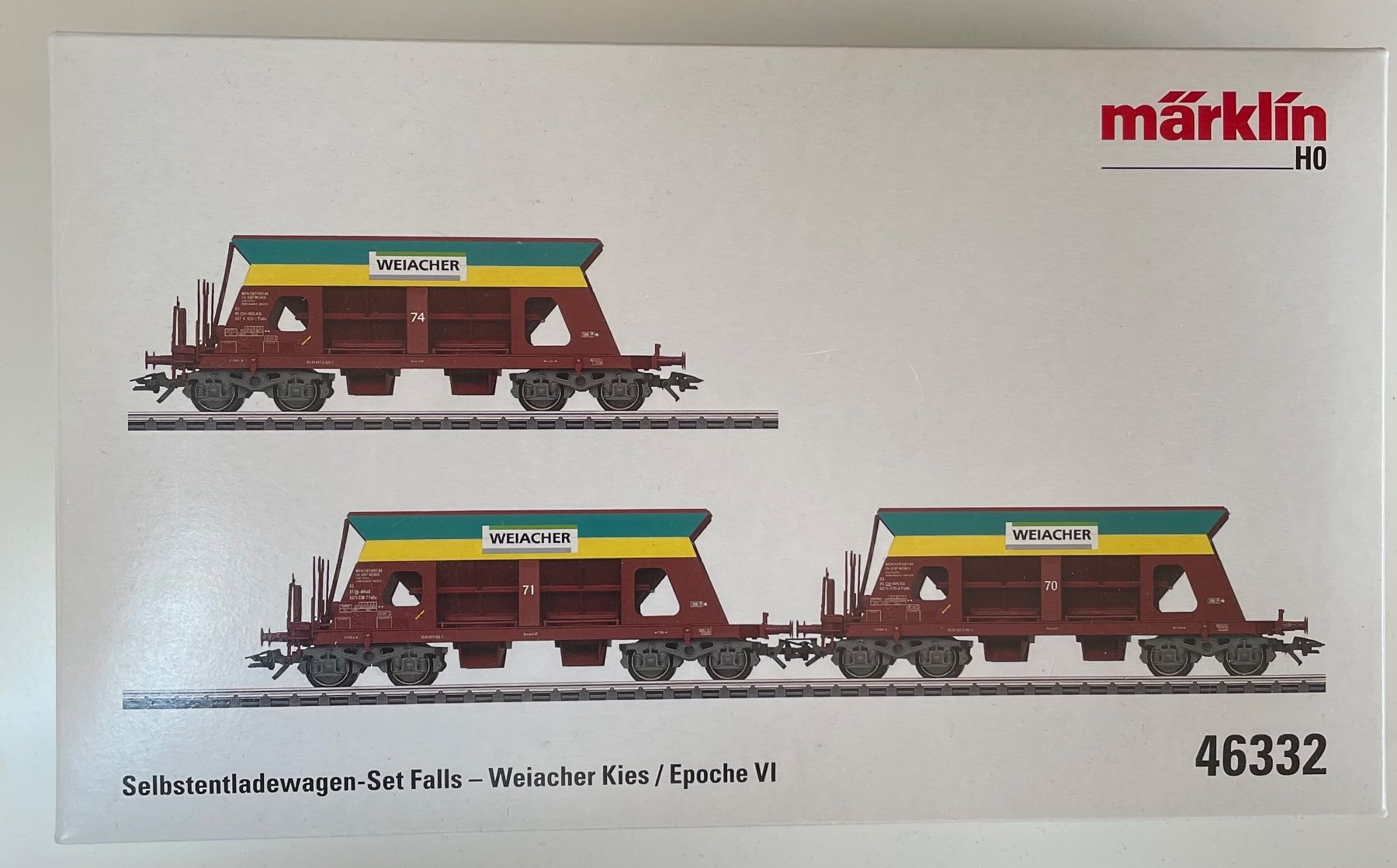 Märklin Modellini di ferrovie: Märklin 46332 Weiacherkies-Wagenset – Usato da Blumenstein venduto da Ritschi