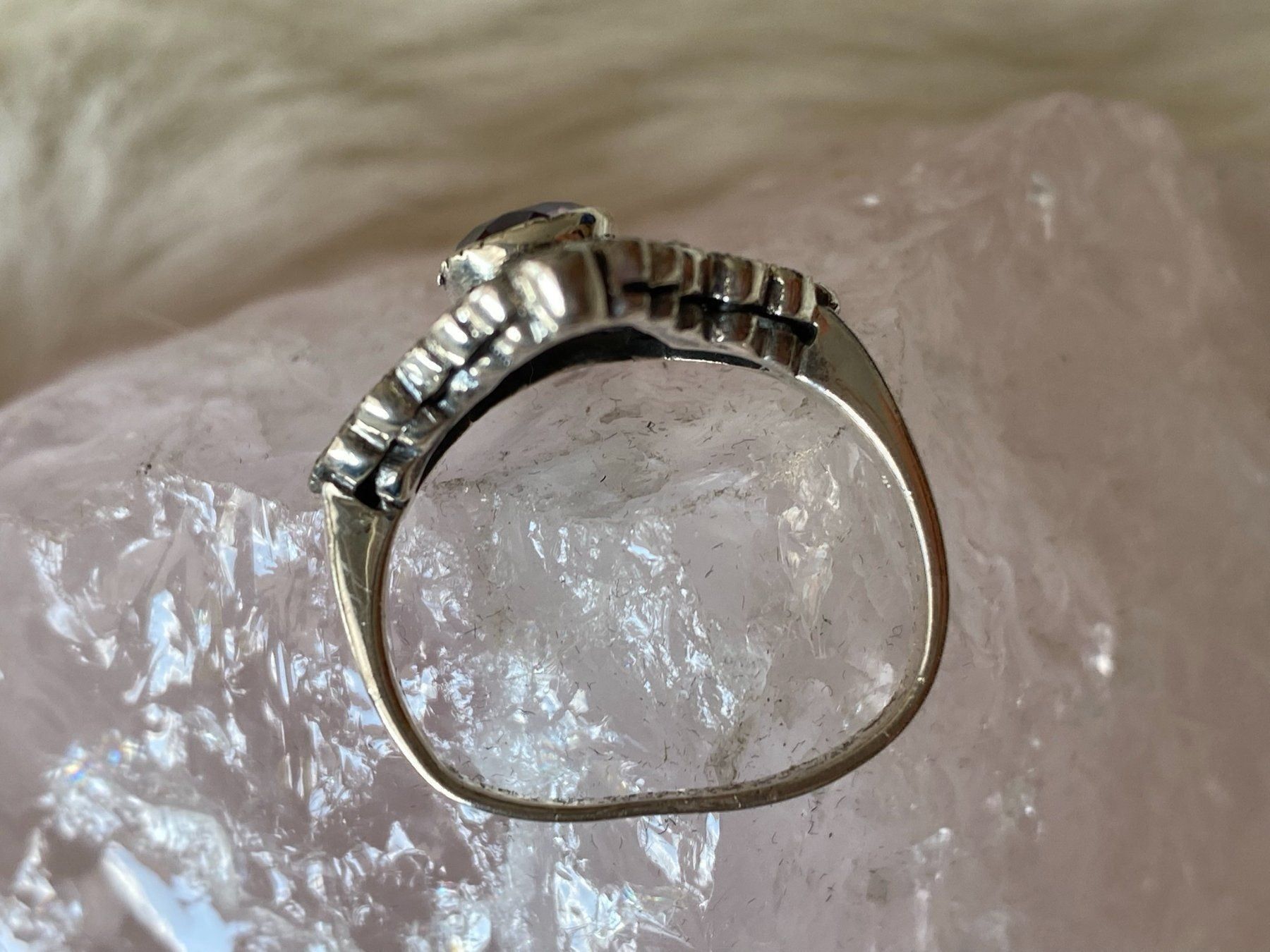 Anelli: Ring Silber 925 mit violettem Stein – Usato da Istighofen venduto da Ringparadies 2