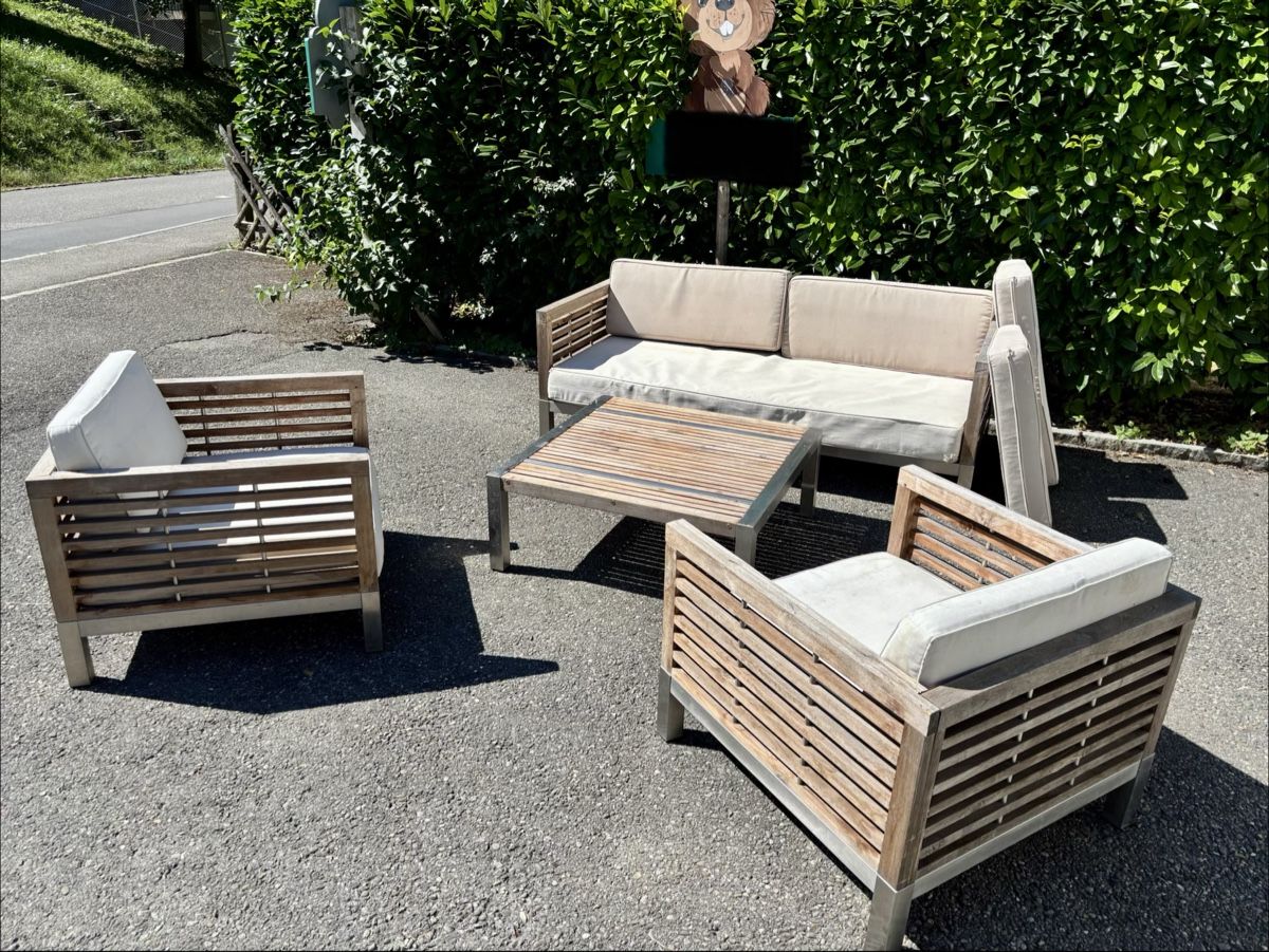 Divani: Hochwertige Lounge Metall / Holz – Usato da Biberstein venduto da Pascal_85 2