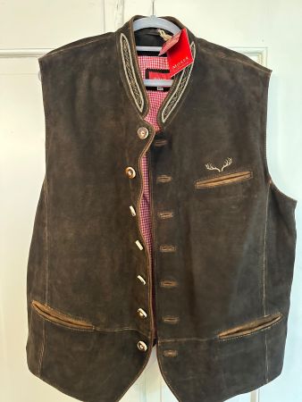 Trachtenweste Wildleder 62 neu
