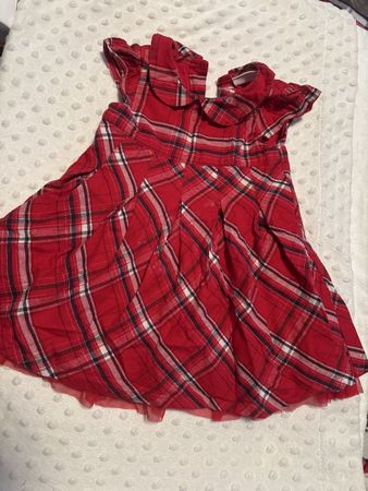 Süsses Weihnachtskleid Gr.86mit Strumpfhose
