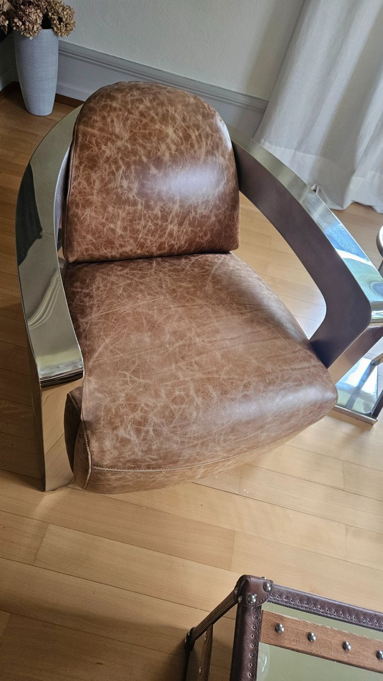 Poltrone: Timothy Oulton Aviator Set mit Mars Sessel – Usato da Hermetschwil-Staffeln venduto da Stutz_Patrick 1