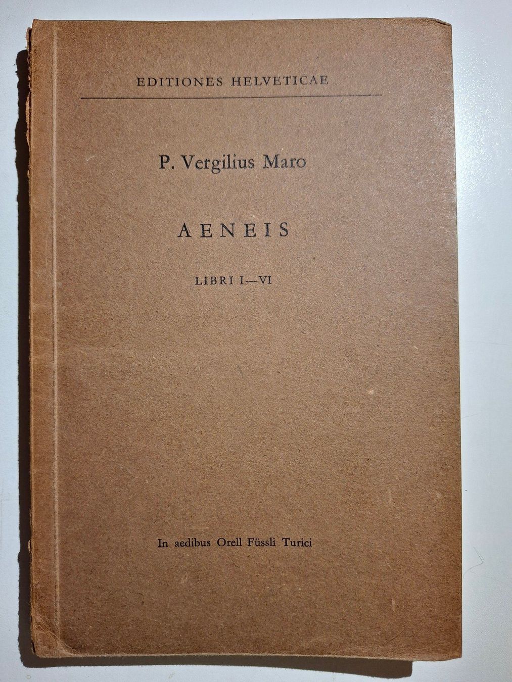 Bücher: P. Vergil Maro: Aeneis, Libri I-VI – Gebraucht aus Dietikon von Buchantiqdietikon