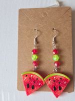 Ohrringe Modeschmuck Wassermelonen Boho Sommer Trend NEU 🍉