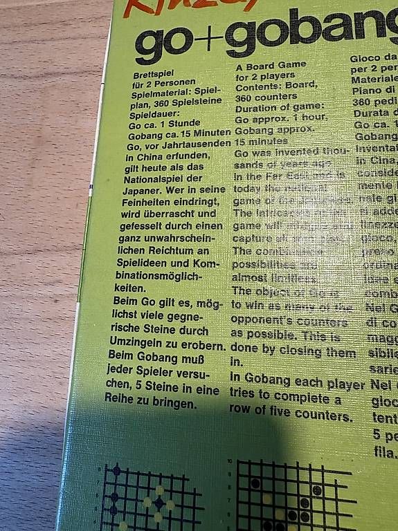 Jeux: go+gobang – D'occasion à Basel par sin_5npn 3