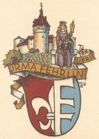 Ex-libris héraldique Fehrlin par Anton Blöchlinger St Gallen