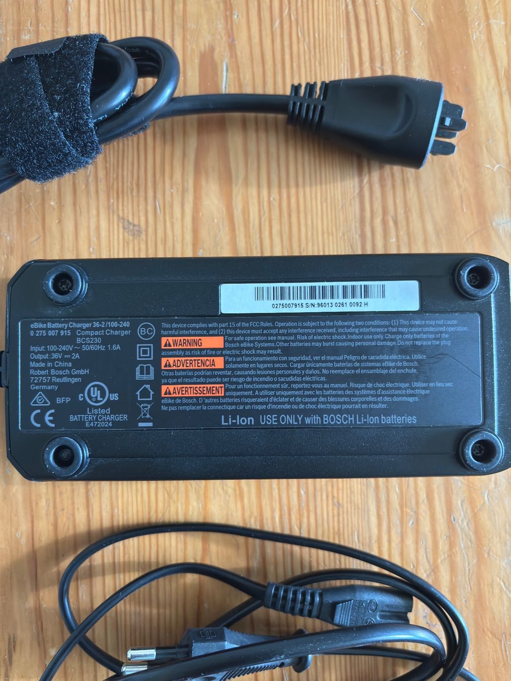 Bosch Ladegeräte: Bosch E-Bike Ladegerät 36V Compact Charger – Gebraucht aus Sonterswil von dwidi 3