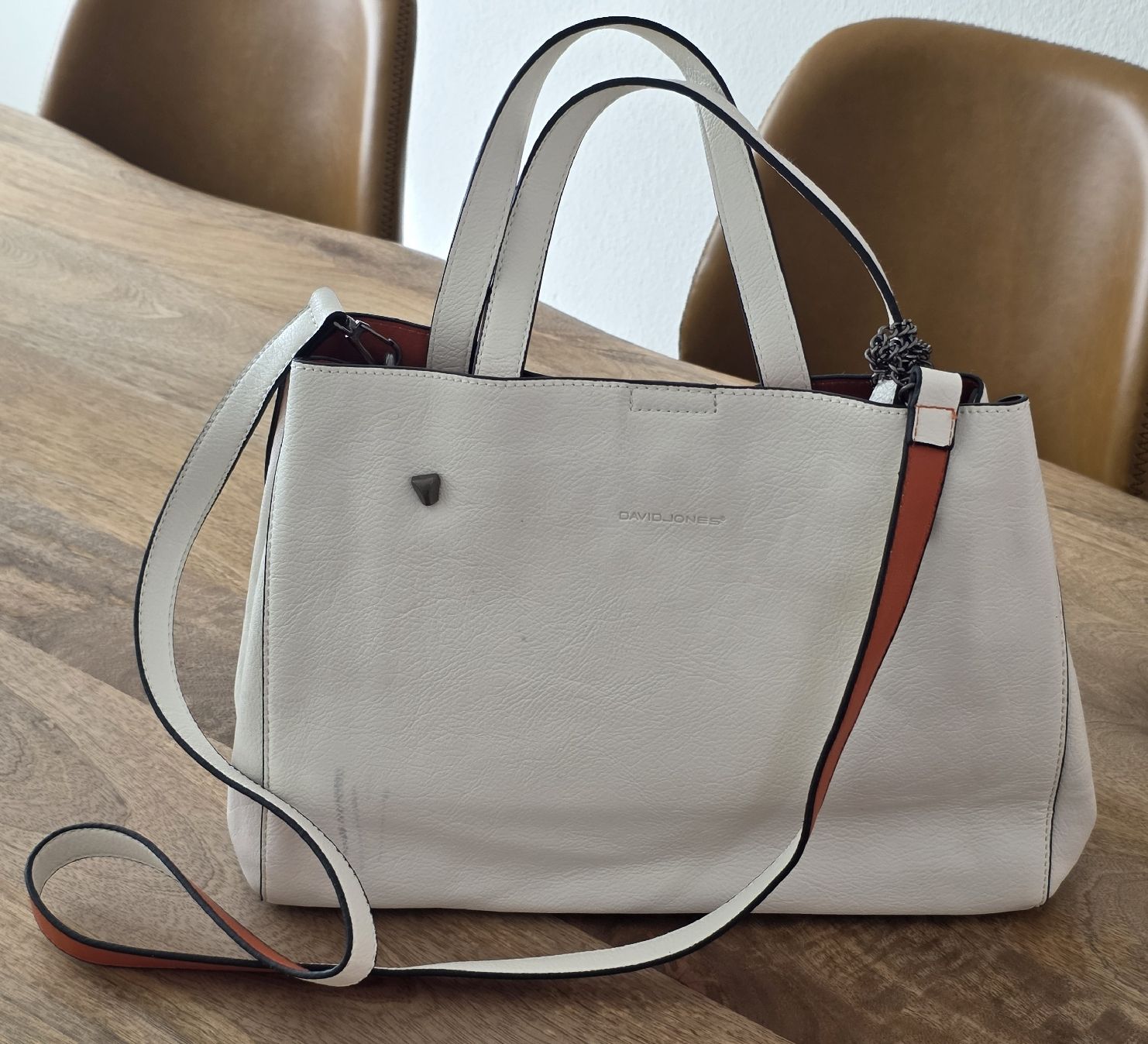 David Jones Taschen für Damen: David Jones Handtasche weiss Leder Optik  – Gebraucht aus Rheinsulz von Gilea 3