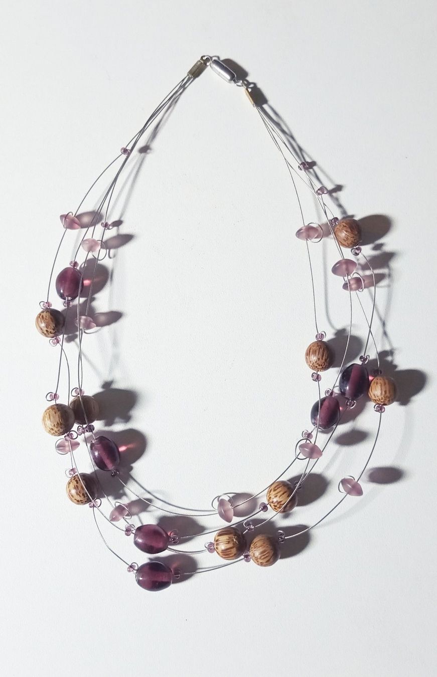 Catenine: Wunderschöne Designer Kette mit Holzperlen zu Nile – Usato da St. Gallen venduto da Hereplaysmusic 1
