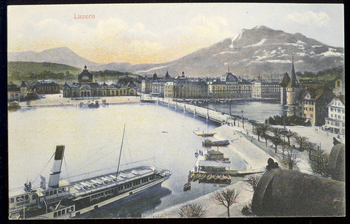 Cartoline postali: Luzern Lucerne Dampfschiff – Usato da Montenol venduto da Vernier2