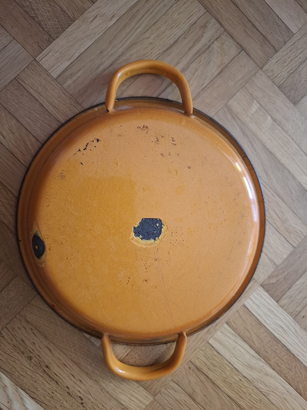 Insegne: Plat en émail vintage - Emailschild  – Usato da Moutier venduto da Carambaaa 1