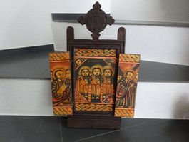 Ikone Triptychon / Äthiopien Lalibela Pilger