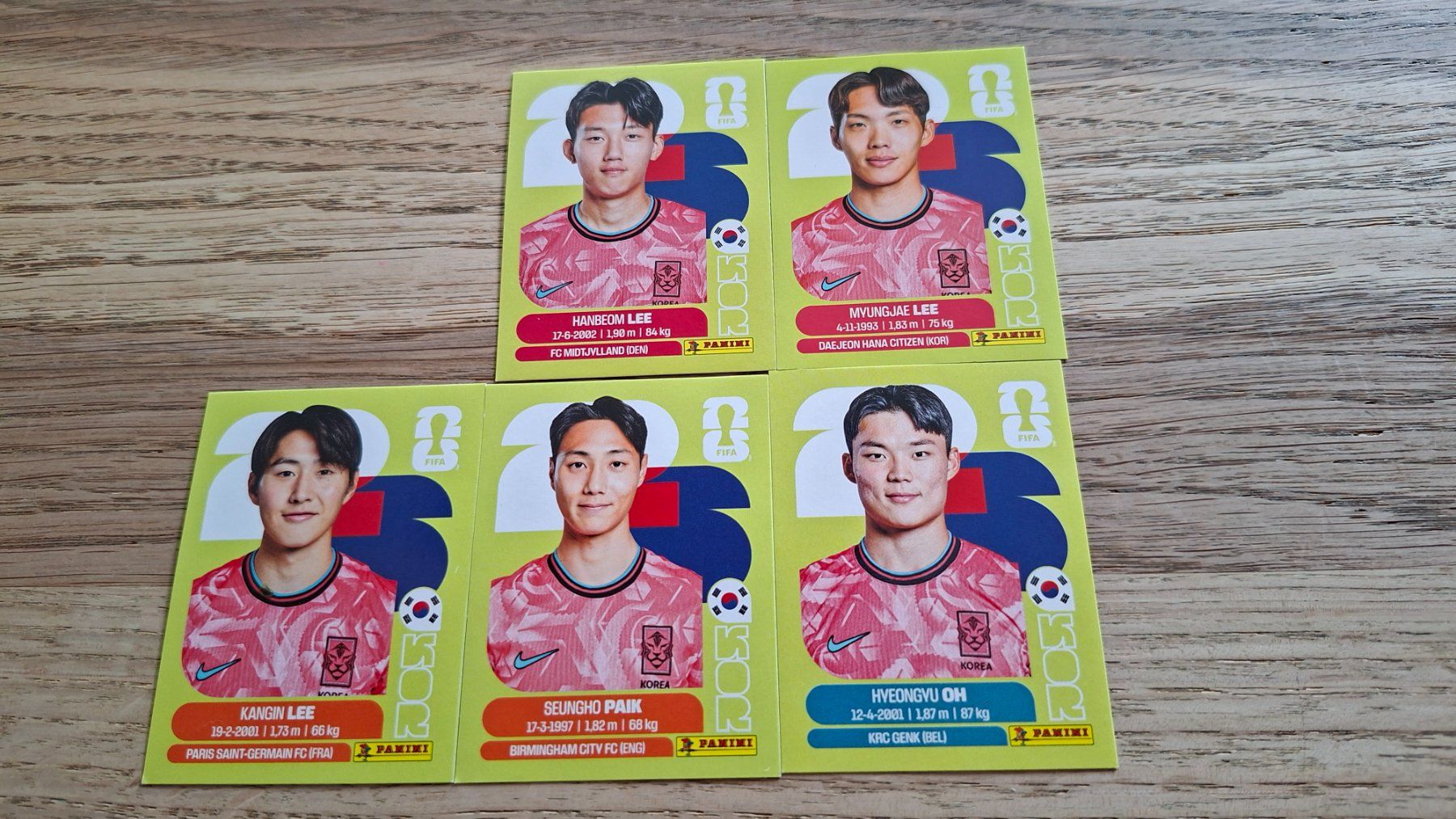 Panini Carte collezionabili: Panini Bilder KOR 7,9,12,14,20 – Nuovo (secondo la descrizione) da Einsiedeln venduto da AIGHT09