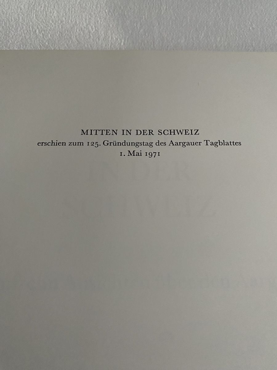 Bücher: Buch: Mitten in der Schweiz - Aargau - 1971 – Gebraucht aus Mülligen von atwag 2
