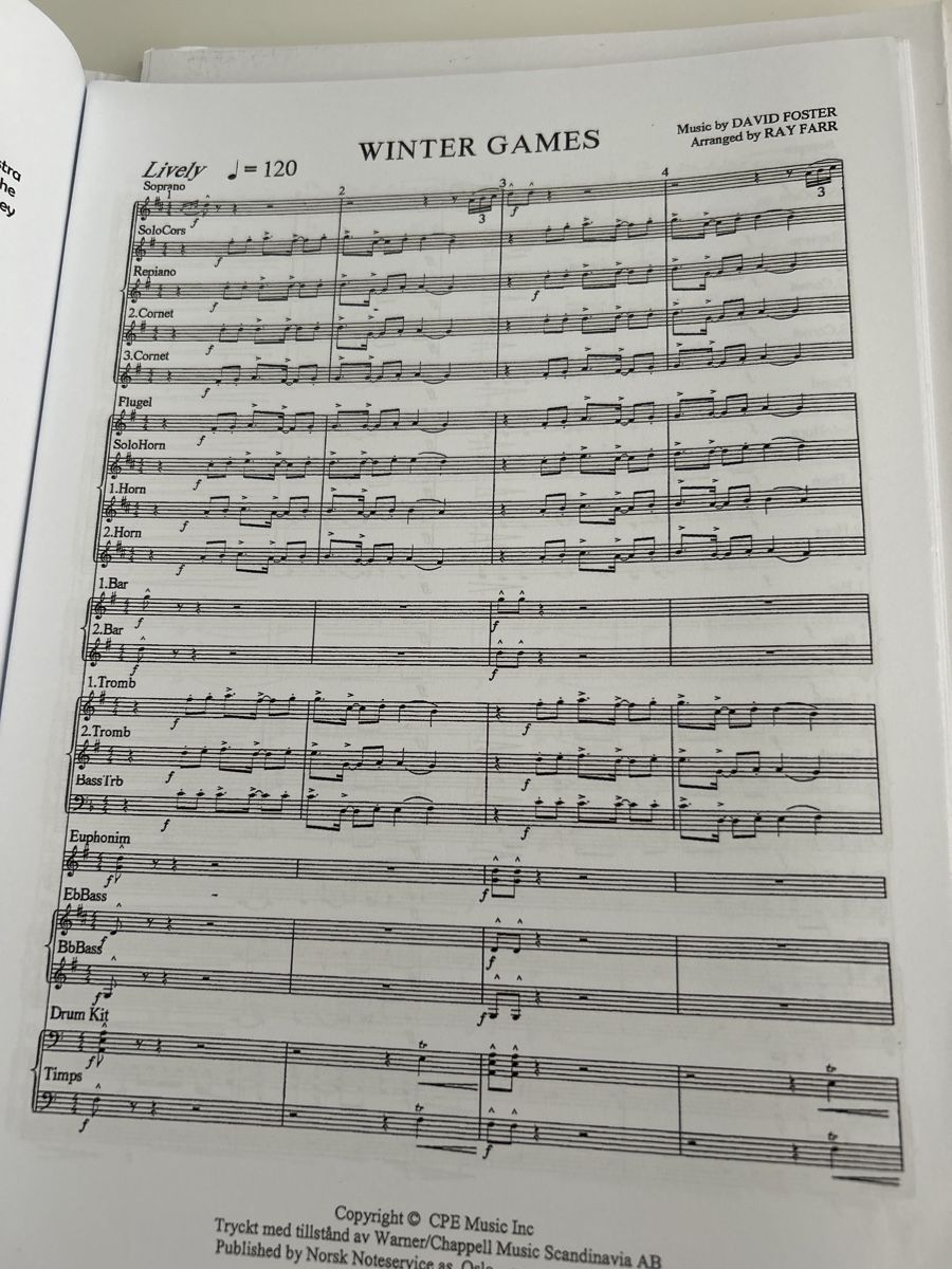 Libri: Brass Band Noten: Wintergames – Nuovo (secondo la descrizione) da Galgenen venduto da Red27 1
