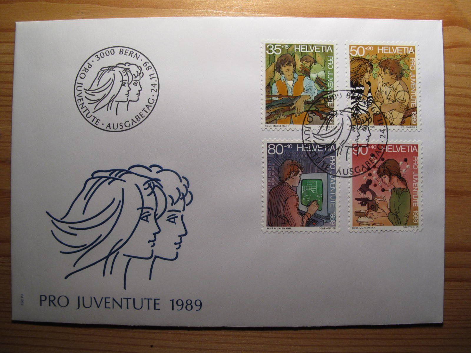 Tutti i francobolli: Pro Juventute 1989 FDC – Usato da Wil SG venduto da fva01