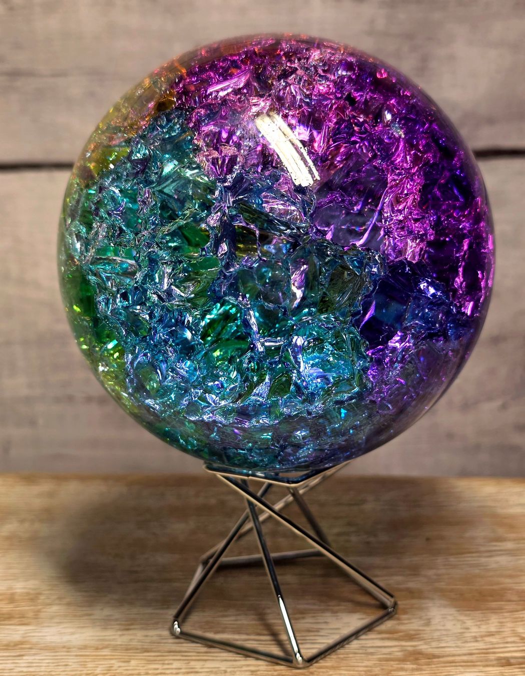 Bicchieri: Regenbogen Crackle Glaskugel 1.2kg – Nuovo e nell'imballaggio originale da Matzingen venduto da Shay_Crystalz 3