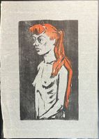 Ernst Graf. Frauenhalbakt, 1957. Farblitho.