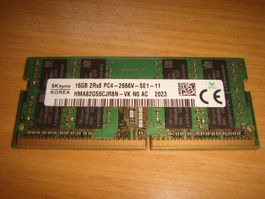 1 stück 16gb ddr4 2666 RAM für Laptop. Getestet.