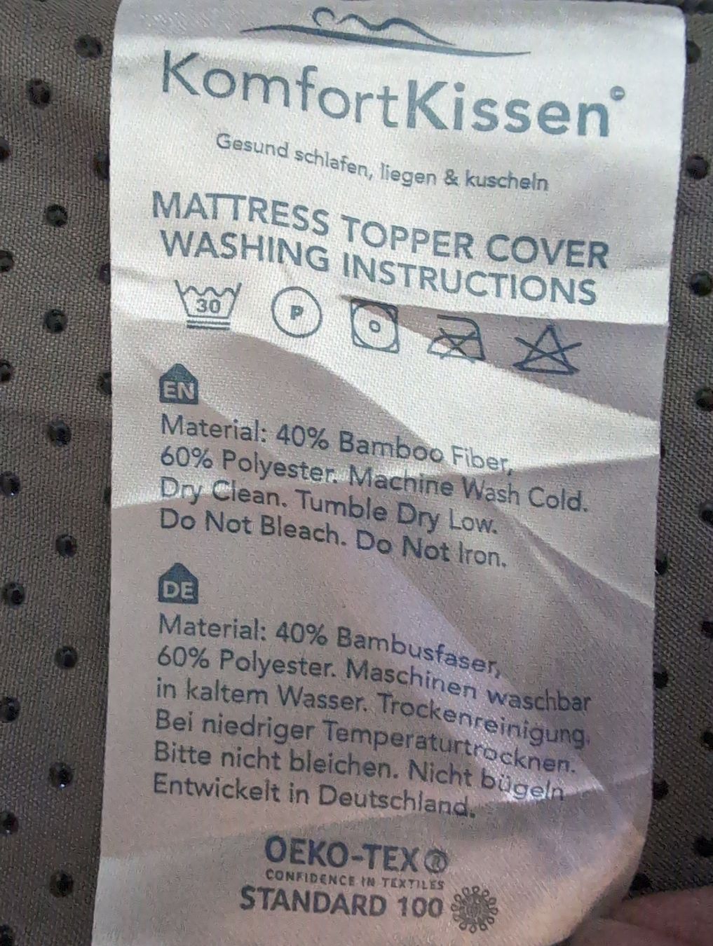 Materassi: Premium Topper mit Gel-Memory-Schaum – Nuovo (secondo la descrizione) da Bassersdorf venduto da optimaniac 2