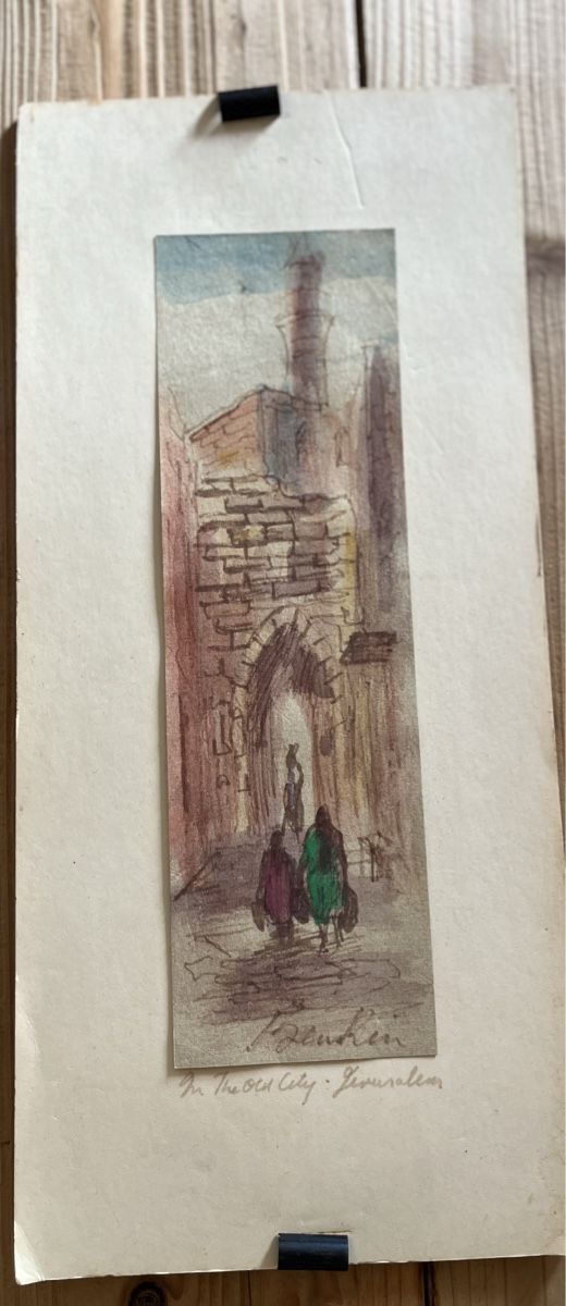 Gemälde: 3 Aquarelle / Skizzen aus Jerusalem – Gebraucht aus Ottikon von san_w99n 2