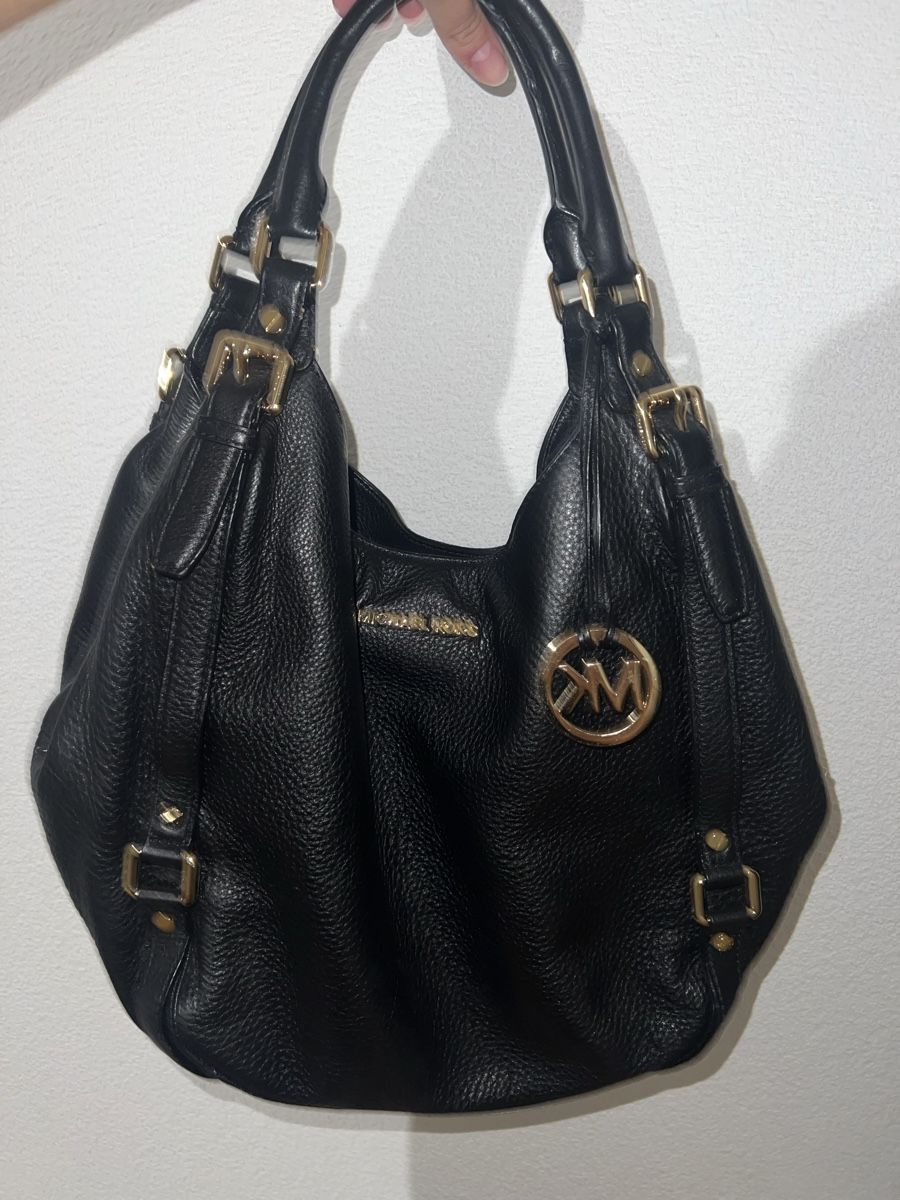 Michael Kors Borse da donna: Michael Kors Handtasche Schwarz Leder Gold – Usato da Lohn-Ammannsegg venduto da ard_yj6v 5
