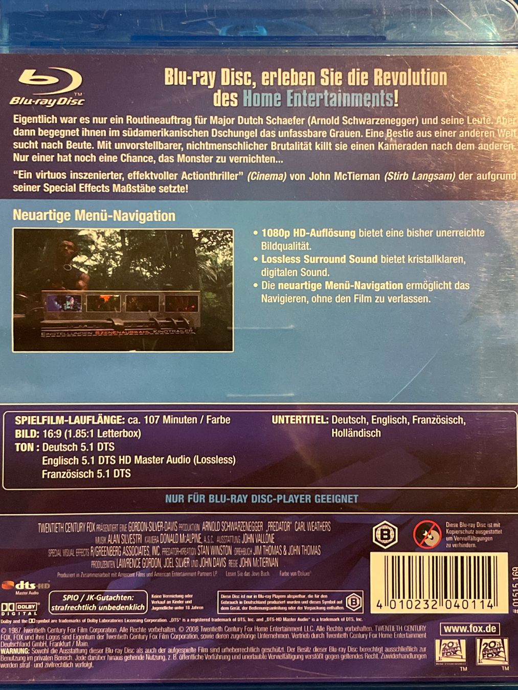 Tutti i DVDs: Predator   (1987) – Usato da Waldenburg venduto da Gonzo8 1