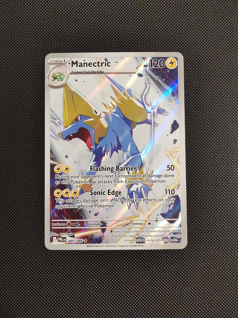 Pokémon Carte collezionabili: Pokemon Manectric PBL 089, englisch – Usato da Lengnau AG venduto da Bamboo_fighter