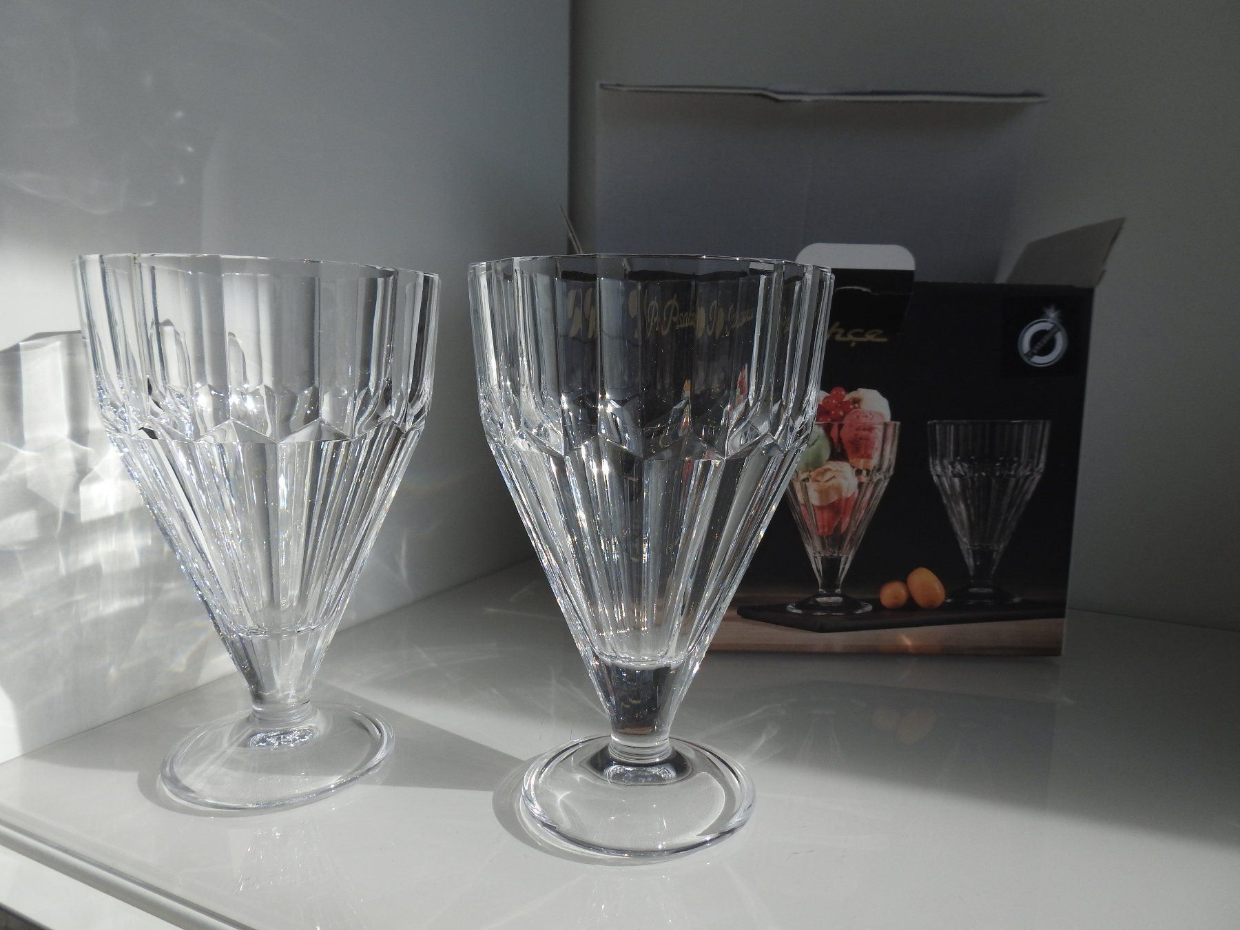 Gläser: 4 Stück Dessert/Eisbecher aus Glas - NEU – Neu und originalverpackt aus Zürich von Piki7 2