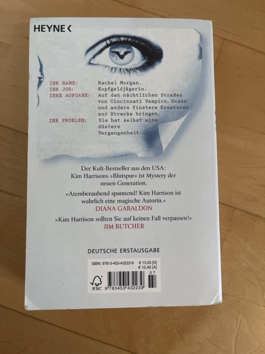 Libri: Kim Harrison: Blutspur  – Usato da Zürich venduto da Fusselduese 1