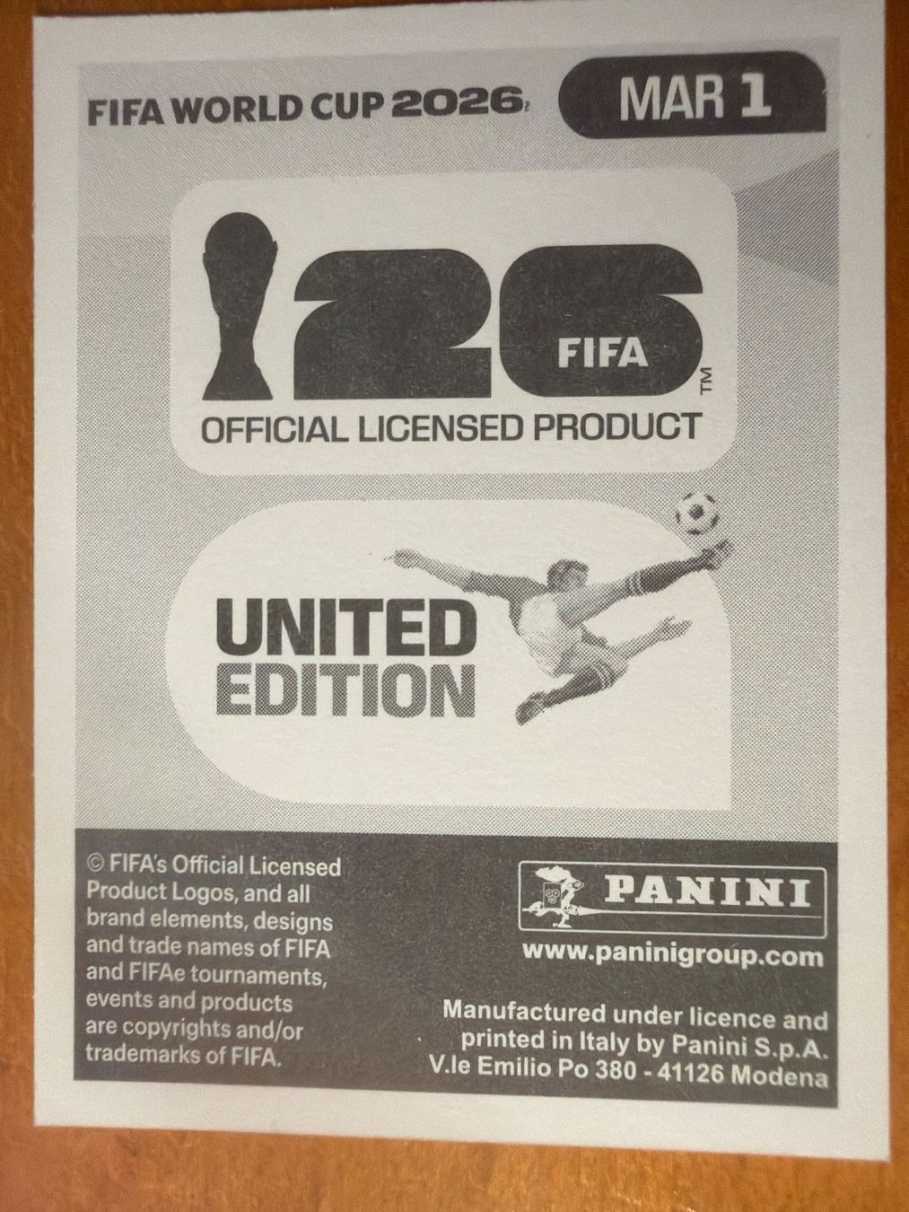 Panini Carte collezionabili: Panini MAR1 – Nuovo (secondo la descrizione) da Susten venduto da Rechnun 1