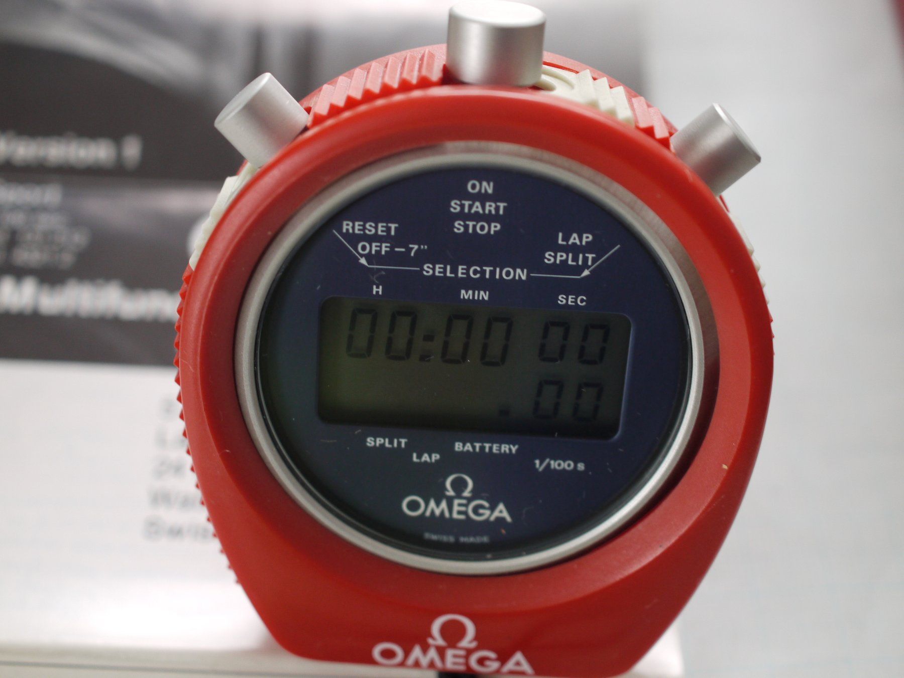 Omega Orologi: Omega Multifuntion LCD Quartz Electronic Stopwatch – Usato da Gross venduto da Retro20 3