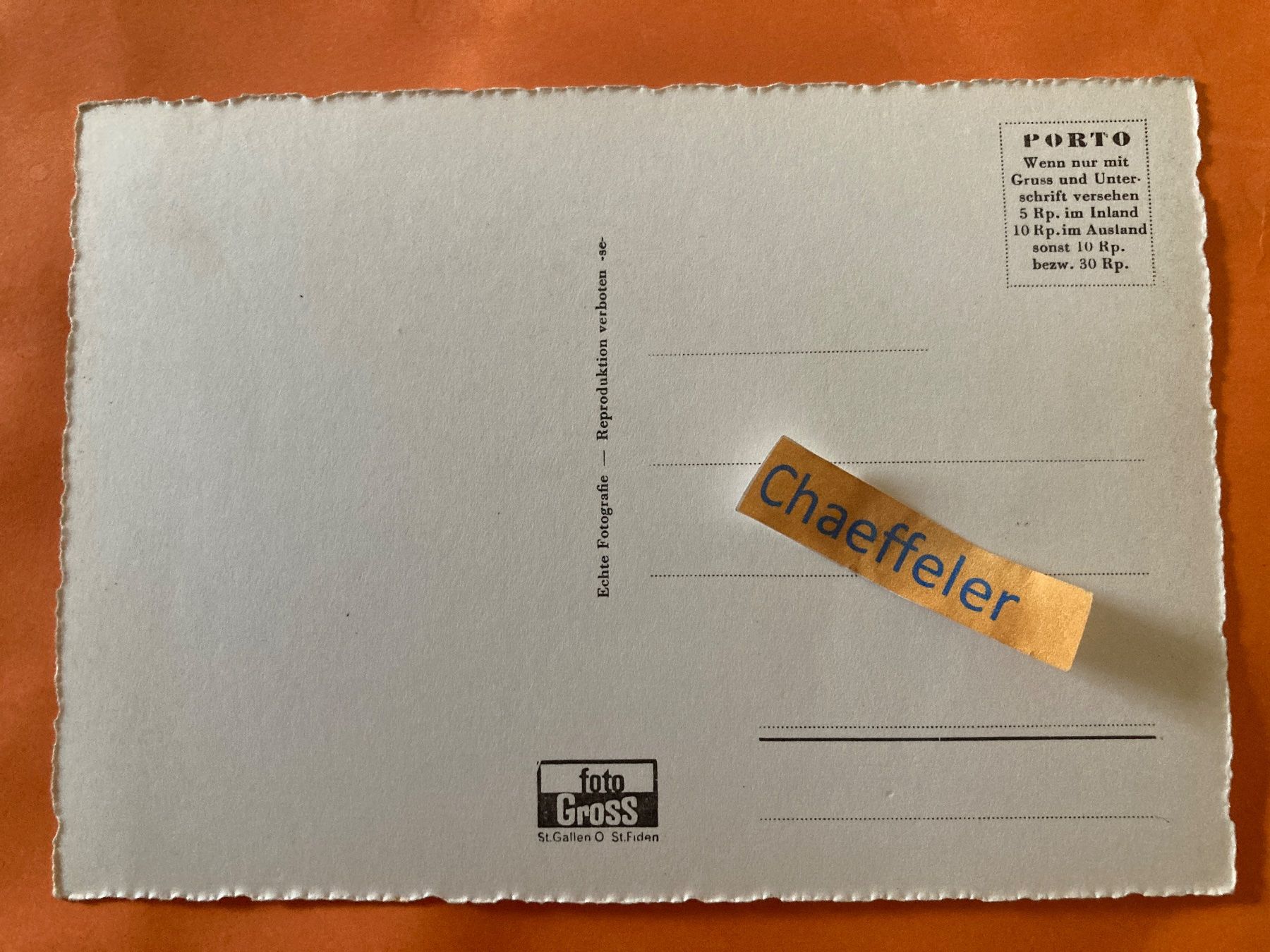 Ansichtskarten: 9133 Herisau, Evang. Kirche – Gebraucht aus Zürich von Chaeffeler 1