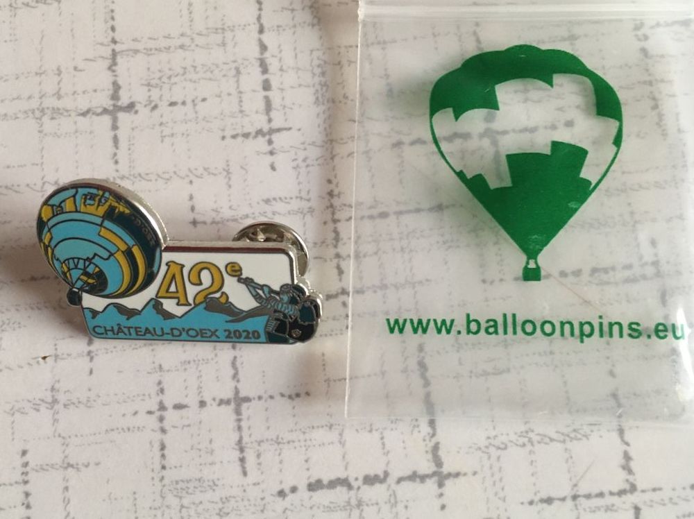 Spille & Fermagli: Ballon Pin Brosche Chateau d Oex – Nuovo e nell'imballaggio originale da Lyss venduto da Punktum01 3