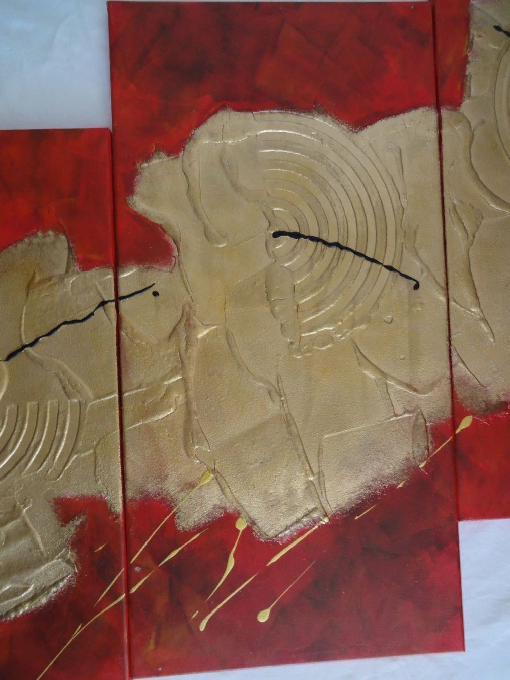 Gemälde: Acrylgemälde abstrakt auf Leine – Neu (gemäss Beschreibung) aus Chur von omonia 2
