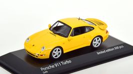 Porsche 911 / 993 Turbo 1995-1999 gelb   1:43 von Minichamps