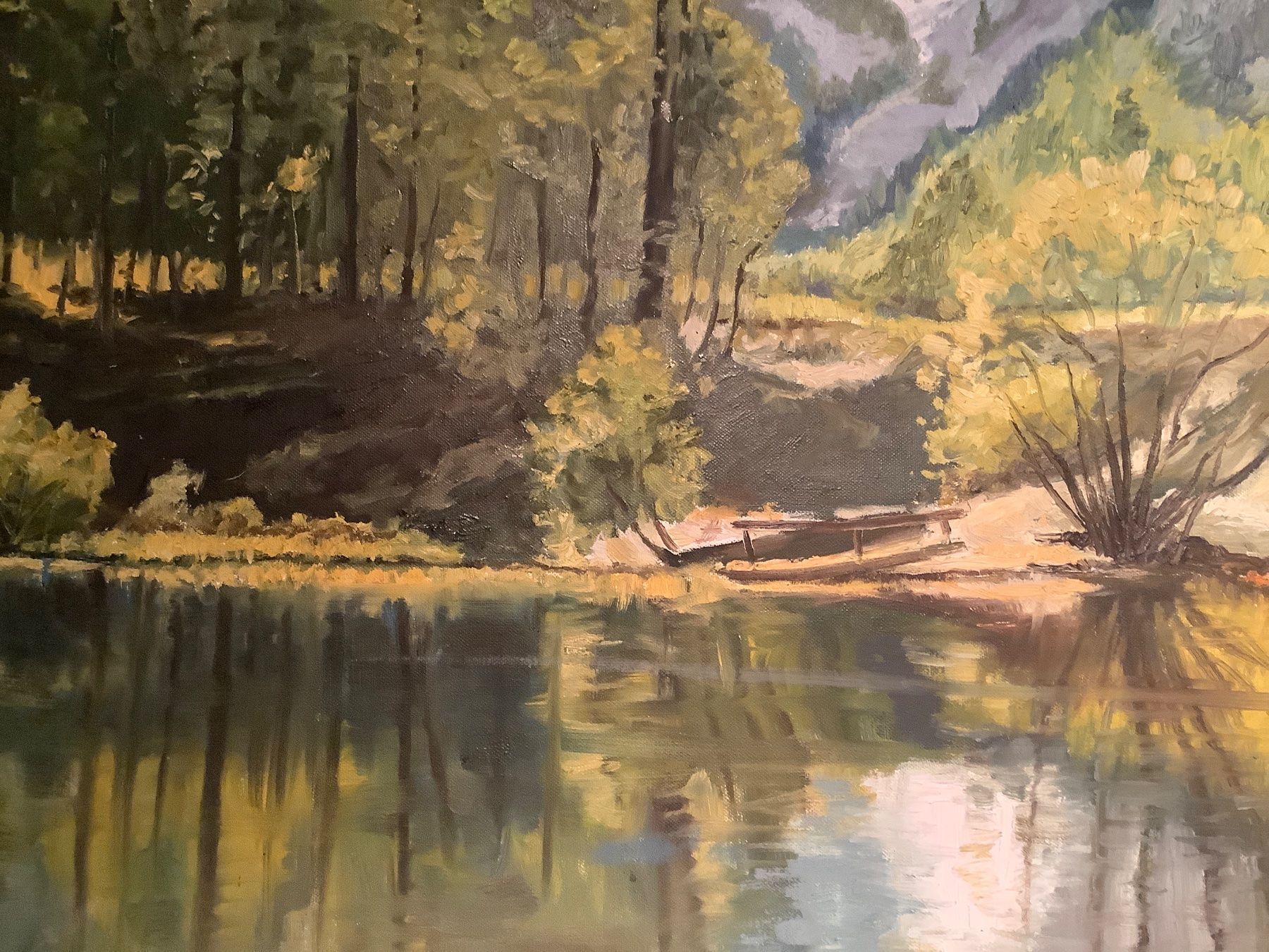 Dipinti: Berglandschaft at Leinwand – Usato da Freienbach venduto da Elenaheinz 4
