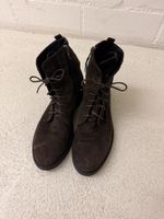Wildleder Stiefeletten dunkelbraun Gr 40