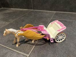 Playmobil Pegasus Kutsche Prinzessin Spielzeug guter Zustand