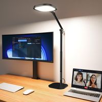 LED Schreibtischlampe mit Sockel dimmbar hoch