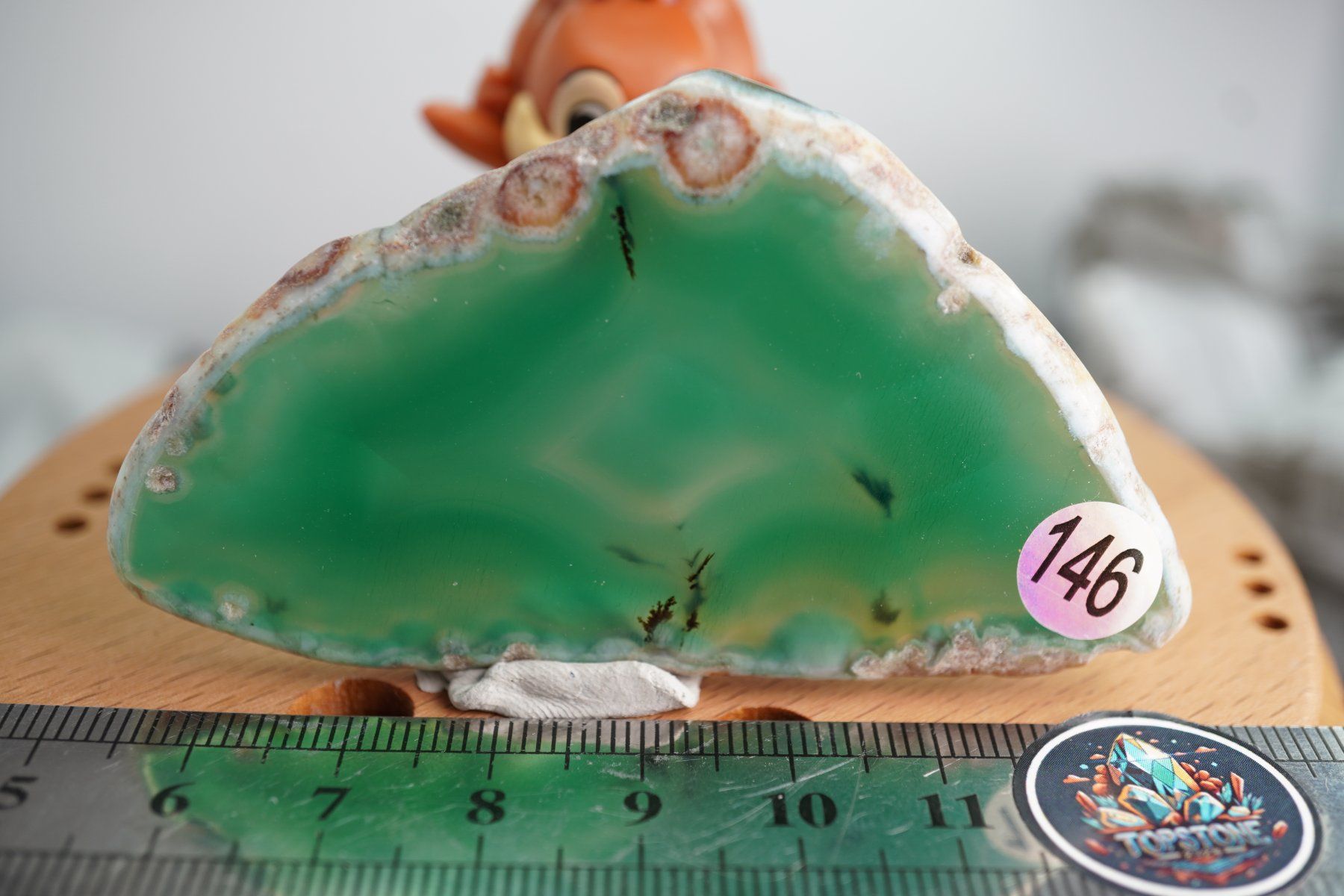 Mineralien & Heilsteine: Achat Scheibe Grün  (Räumung!) – Neu und originalverpackt aus Eschenbach SG von topstone 4
