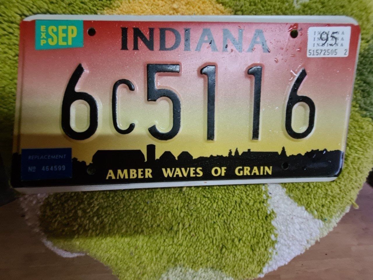 Schilder: Nummernschild USA Indiana – Gebraucht aus Bellerive VD von Hermes5