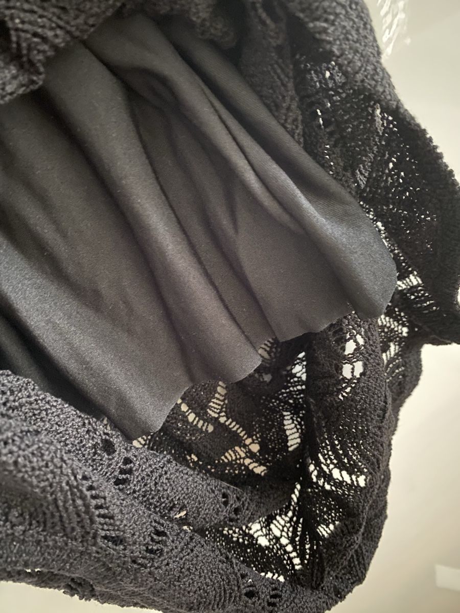Robes: Sommerliches, schwarzes Strickkleid, Grösse S – Neuf (Voir description) à Rorschach par Vane____ 3