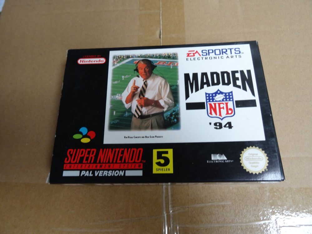 Madden NFL 94 PAL (DEUTSCHE VERPACKUNG) SNES SELTEN