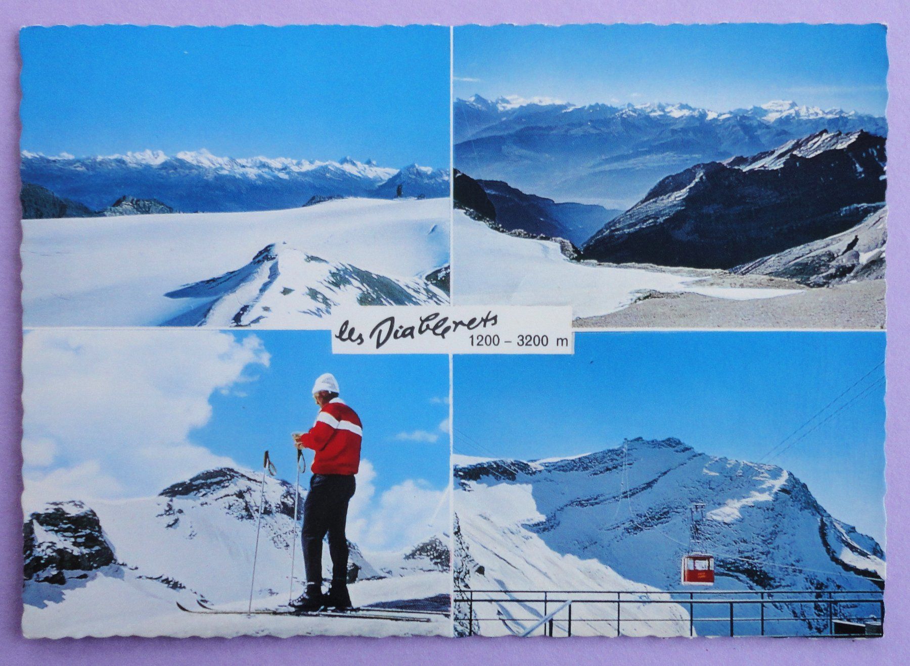 Cartoline postali: Les Diablerets 1200-3200 m – Usato da Fétigny venduto da Billy2miny